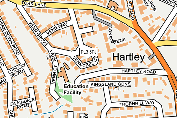 PL3 5PJ map - OS OpenMap – Local (Ordnance Survey)