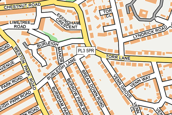 PL3 5PR map - OS OpenMap – Local (Ordnance Survey)