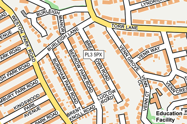 PL3 5PX map - OS OpenMap – Local (Ordnance Survey)