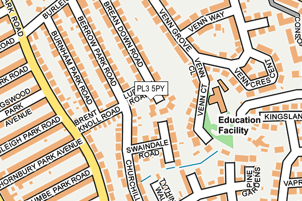 PL3 5PY map - OS OpenMap – Local (Ordnance Survey)