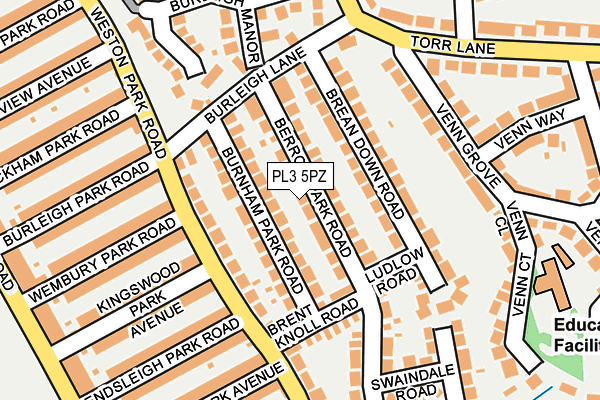 PL3 5PZ map - OS OpenMap – Local (Ordnance Survey)