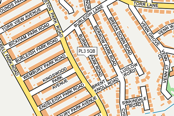 PL3 5QB map - OS OpenMap – Local (Ordnance Survey)