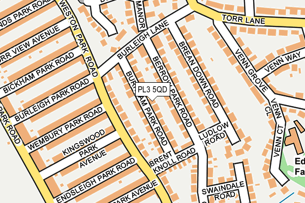 PL3 5QD map - OS OpenMap – Local (Ordnance Survey)