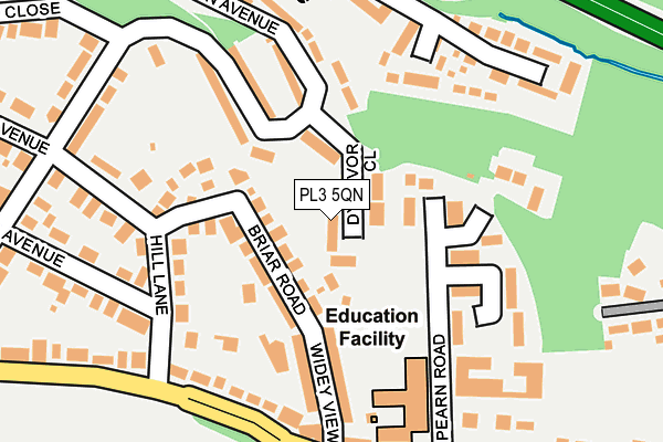 PL3 5QN map - OS OpenMap – Local (Ordnance Survey)