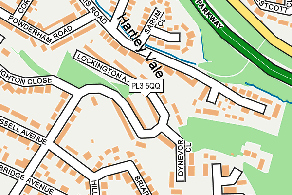 PL3 5QQ map - OS OpenMap – Local (Ordnance Survey)