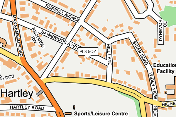 PL3 5QZ map - OS OpenMap – Local (Ordnance Survey)