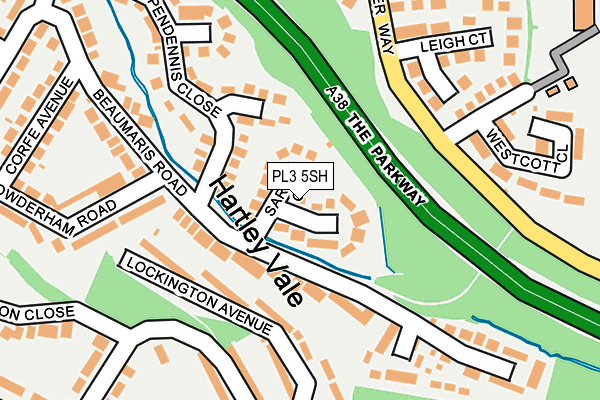 PL3 5SH map - OS OpenMap – Local (Ordnance Survey)