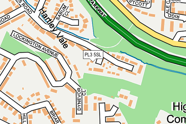 PL3 5SL map - OS OpenMap – Local (Ordnance Survey)