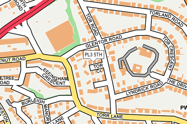 PL3 5TH map - OS OpenMap – Local (Ordnance Survey)