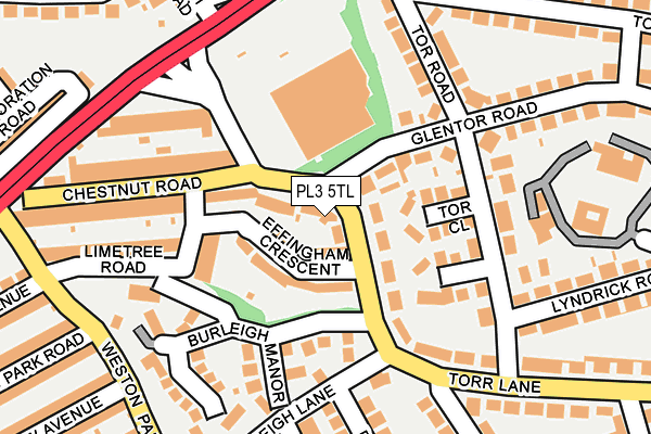 PL3 5TL map - OS OpenMap – Local (Ordnance Survey)