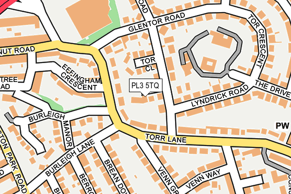 PL3 5TQ map - OS OpenMap – Local (Ordnance Survey)