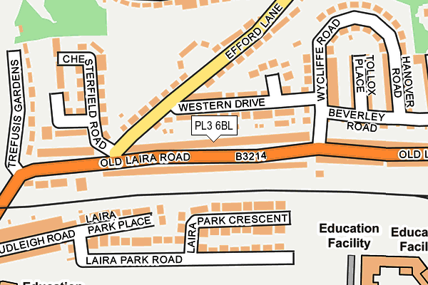 PL3 6BL map - OS OpenMap – Local (Ordnance Survey)