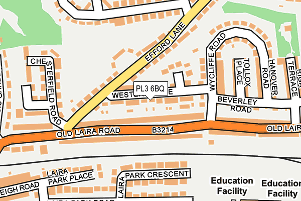 PL3 6BQ map - OS OpenMap – Local (Ordnance Survey)