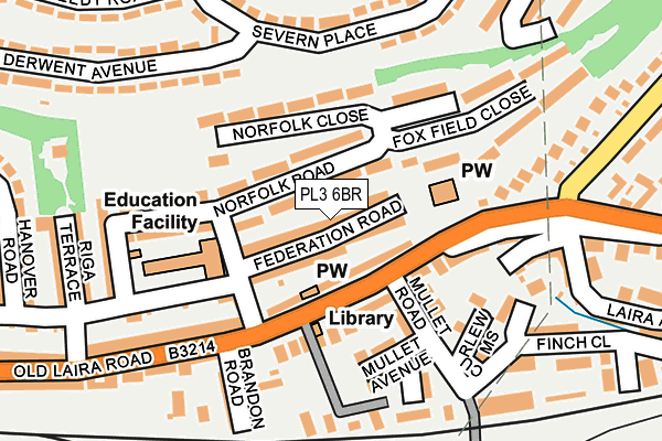 PL3 6BR map - OS OpenMap – Local (Ordnance Survey)