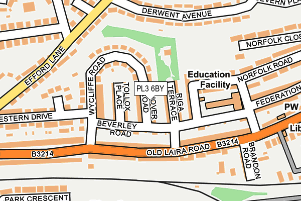 PL3 6BY map - OS OpenMap – Local (Ordnance Survey)