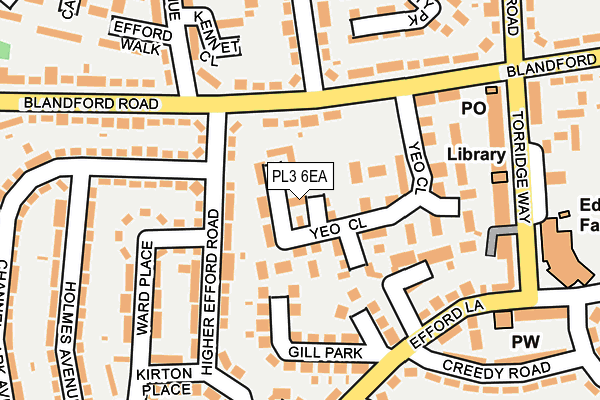 PL3 6EA map - OS OpenMap – Local (Ordnance Survey)