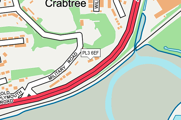 PL3 6EF map - OS OpenMap – Local (Ordnance Survey)