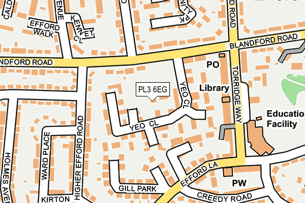 PL3 6EG map - OS OpenMap – Local (Ordnance Survey)