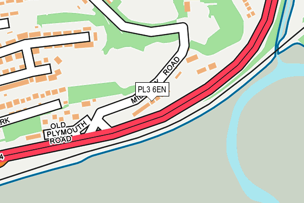 PL3 6EN map - OS OpenMap – Local (Ordnance Survey)