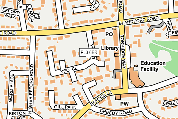 PL3 6ER map - OS OpenMap – Local (Ordnance Survey)