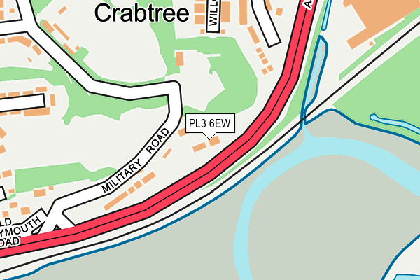 PL3 6EW map - OS OpenMap – Local (Ordnance Survey)