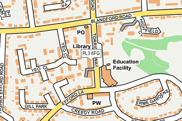 PL3 6FG map - OS OpenMap – Local (Ordnance Survey)