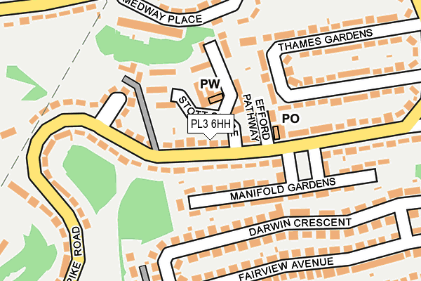 PL3 6HH map - OS OpenMap – Local (Ordnance Survey)
