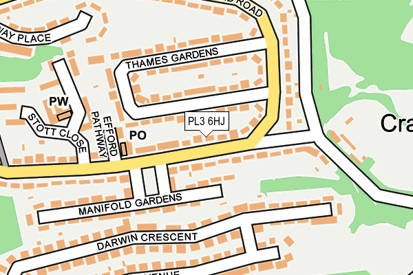 PL3 6HJ map - OS OpenMap – Local (Ordnance Survey)