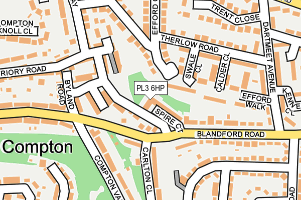 PL3 6HP map - OS OpenMap – Local (Ordnance Survey)