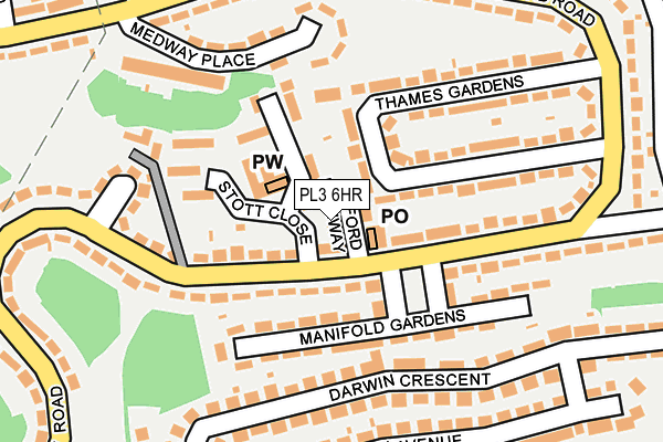 PL3 6HR map - OS OpenMap – Local (Ordnance Survey)