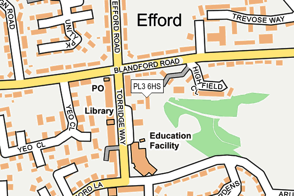 PL3 6HS map - OS OpenMap – Local (Ordnance Survey)