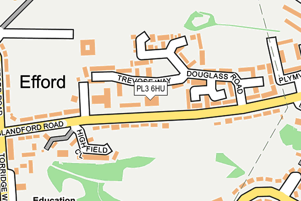 PL3 6HU map - OS OpenMap – Local (Ordnance Survey)