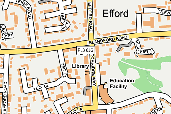 PL3 6JG map - OS OpenMap – Local (Ordnance Survey)