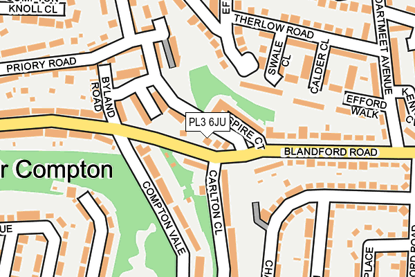 PL3 6JU map - OS OpenMap – Local (Ordnance Survey)