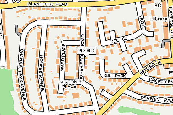 PL3 6LD map - OS OpenMap – Local (Ordnance Survey)