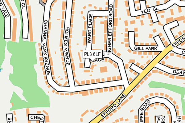 PL3 6LF map - OS OpenMap – Local (Ordnance Survey)