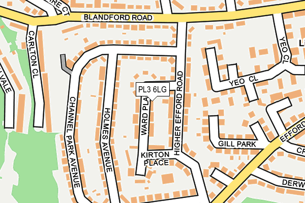 PL3 6LG map - OS OpenMap – Local (Ordnance Survey)