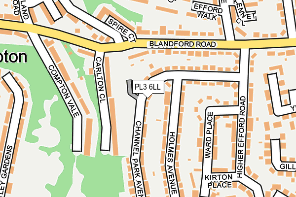 PL3 6LL map - OS OpenMap – Local (Ordnance Survey)