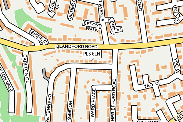 PL3 6LN map - OS OpenMap – Local (Ordnance Survey)