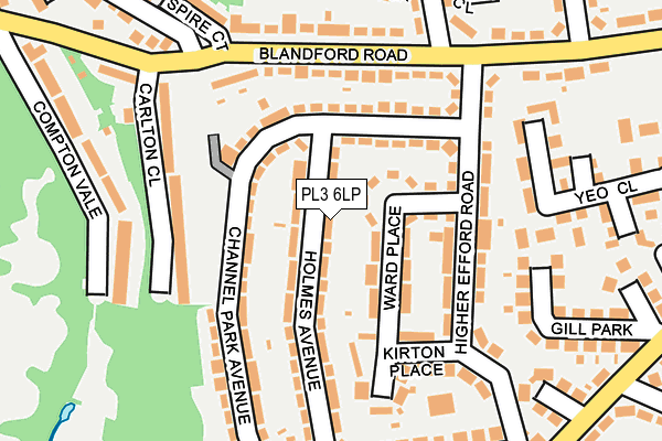 PL3 6LP map - OS OpenMap – Local (Ordnance Survey)