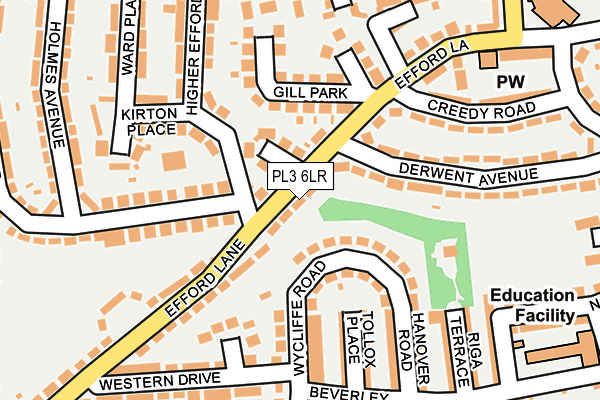 PL3 6LR map - OS OpenMap – Local (Ordnance Survey)