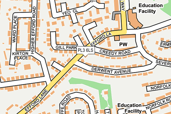 PL3 6LS map - OS OpenMap – Local (Ordnance Survey)