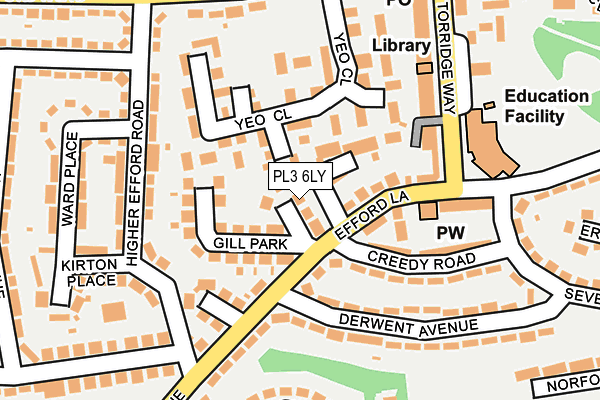 PL3 6LY map - OS OpenMap – Local (Ordnance Survey)