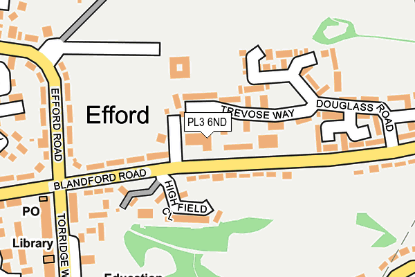 PL3 6ND map - OS OpenMap – Local (Ordnance Survey)