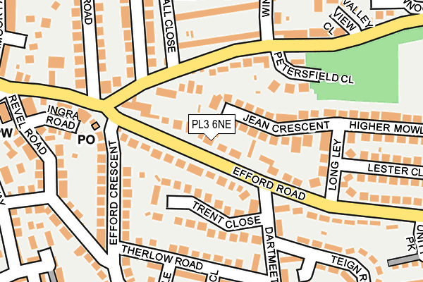 PL3 6NE map - OS OpenMap – Local (Ordnance Survey)