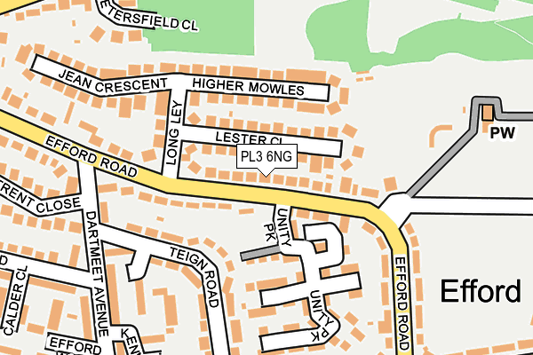 PL3 6NG map - OS OpenMap – Local (Ordnance Survey)