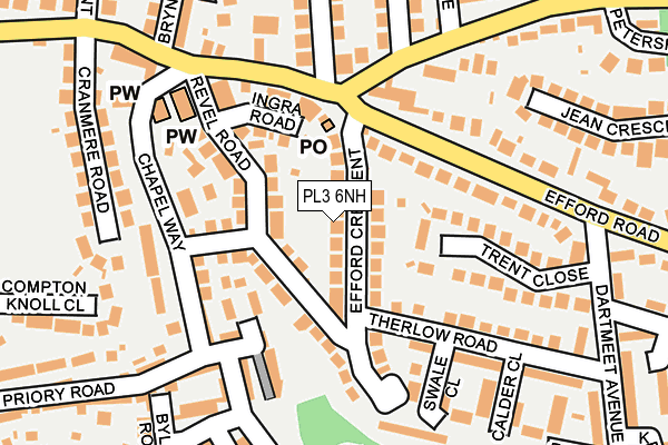 PL3 6NH map - OS OpenMap – Local (Ordnance Survey)