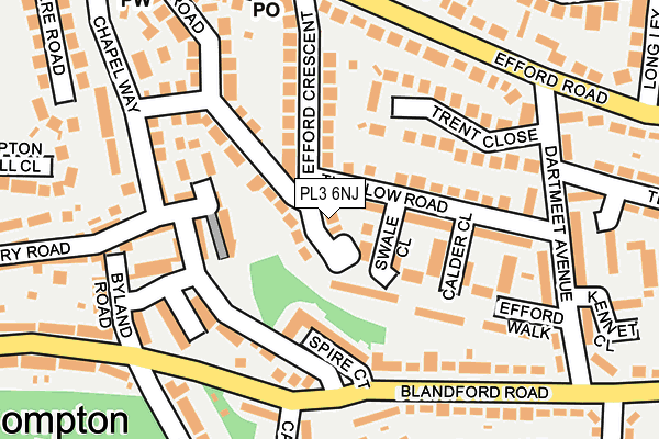 PL3 6NJ map - OS OpenMap – Local (Ordnance Survey)