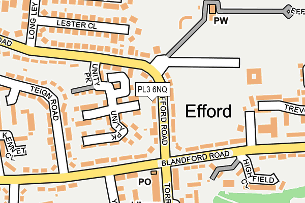 PL3 6NQ map - OS OpenMap – Local (Ordnance Survey)
