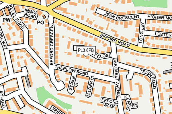 PL3 6PB map - OS OpenMap – Local (Ordnance Survey)